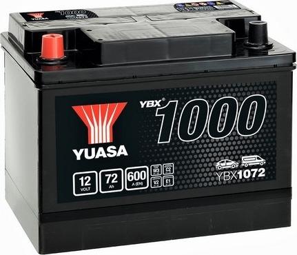 Yuasa YBX1072 - Startera akumulatoru baterija www.autospares.lv
