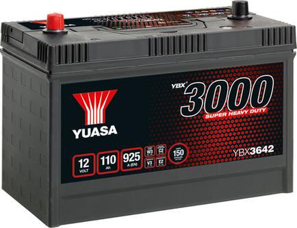 Yuasa YBX3642 - Startera akumulatoru baterija www.autospares.lv
