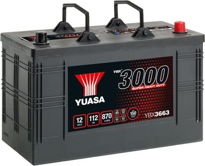 Yuasa YBX3663 - Startera akumulatoru baterija www.autospares.lv