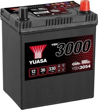 Yuasa YBX3054 - Startera akumulatoru baterija www.autospares.lv