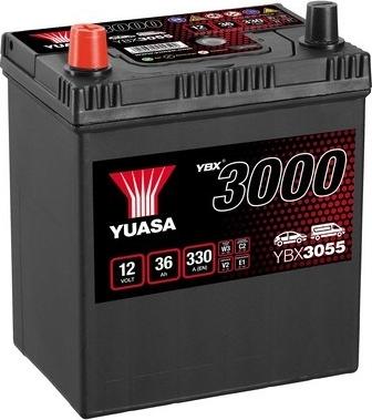 Yuasa YBX3055 - Startera akumulatoru baterija www.autospares.lv