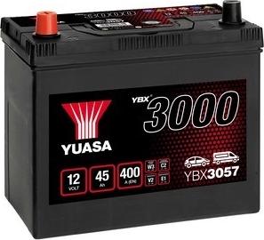 Yuasa YBX3057 - Startera akumulatoru baterija www.autospares.lv