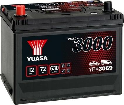 Yuasa YBX3069 - Startera akumulatoru baterija www.autospares.lv