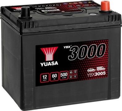 Yuasa YBX3005 - Startera akumulatoru baterija www.autospares.lv