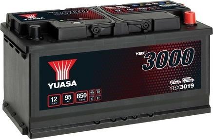 Yuasa YBX3019 - Startera akumulatoru baterija www.autospares.lv