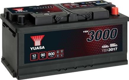 Yuasa YBX3017 - Startera akumulatoru baterija www.autospares.lv