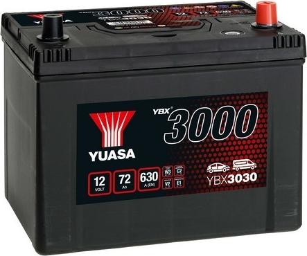 Yuasa YBX3030 - Startera akumulatoru baterija www.autospares.lv