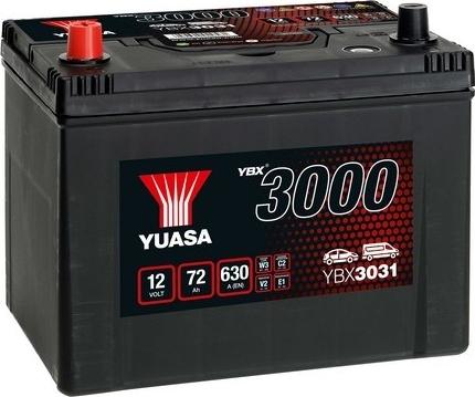 Yuasa YBX3031 - Startera akumulatoru baterija www.autospares.lv