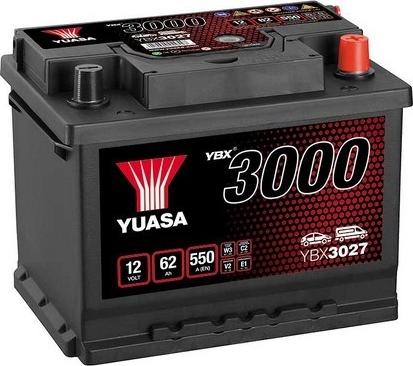 Yuasa YBX3027 - Startera akumulatoru baterija www.autospares.lv