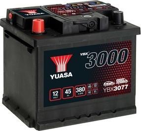 Yuasa YBX3077 - Startera akumulatoru baterija www.autospares.lv