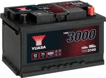 Yuasa YBX3100 - Startera akumulatoru baterija www.autospares.lv