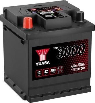 Yuasa YBX3102 - Startera akumulatoru baterija www.autospares.lv
