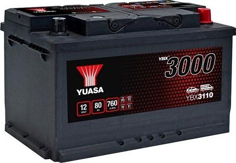 Yuasa YBX3110 - Startera akumulatoru baterija www.autospares.lv