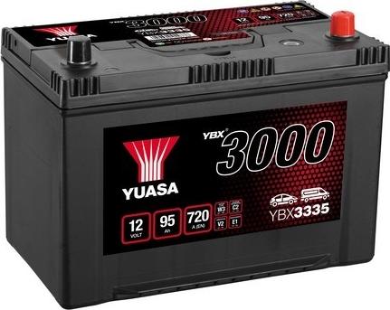 Yuasa YBX3335 - Startera akumulatoru baterija www.autospares.lv