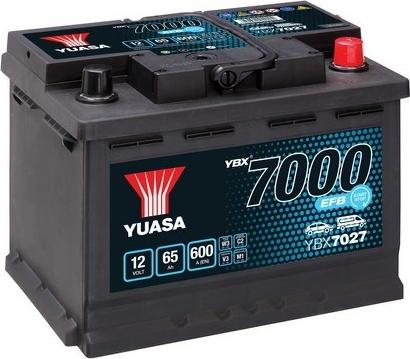 Yuasa YBX7027 - Startera akumulatoru baterija www.autospares.lv
