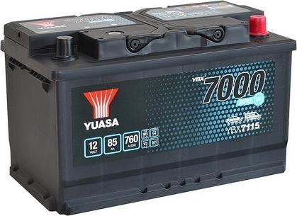 Yuasa YBX7115 - Startera akumulatoru baterija www.autospares.lv