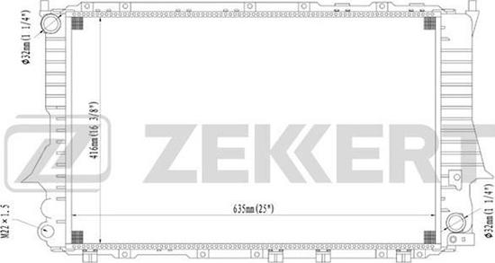 Zekkert MK-1025 - Radiators, Motora dzesēšanas sistēma www.autospares.lv