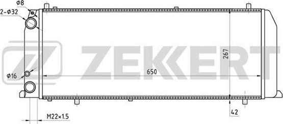 Zekkert MK-1020 - Radiators, Motora dzesēšanas sistēma www.autospares.lv