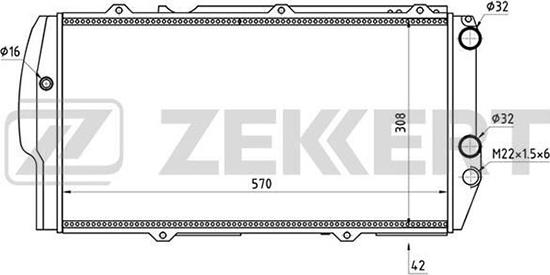 Zekkert MK-1021 - Radiators, Motora dzesēšanas sistēma www.autospares.lv