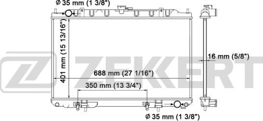 Zekkert MK-1147 - Radiators, Motora dzesēšanas sistēma www.autospares.lv
