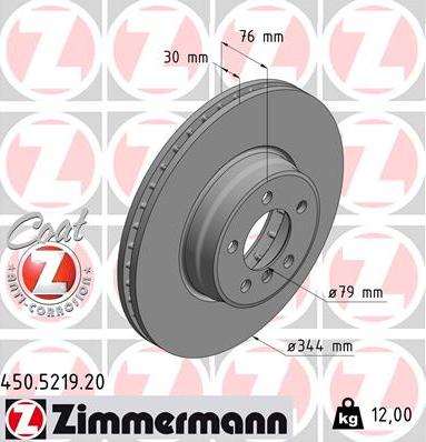 Zimmermann 450.5219.20 - Bremžu diski www.autospares.lv