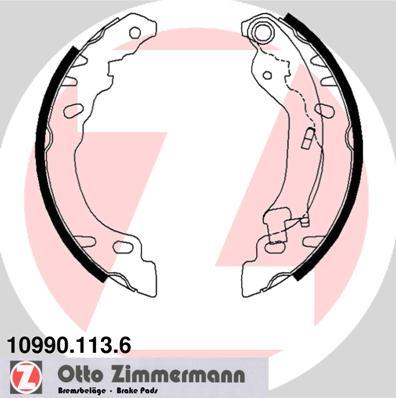 Zimmermann 10990.113.6 - Bremžu loku komplekts www.autospares.lv