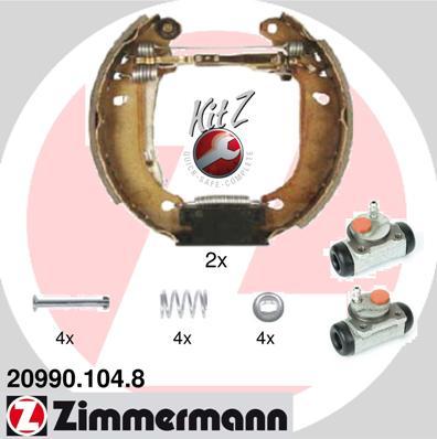 Zimmermann 20990.104.8 - Bremžu loku komplekts www.autospares.lv