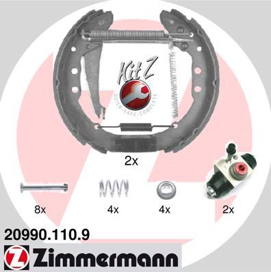 Zimmermann 20990.110.9 - Bremžu loku komplekts www.autospares.lv