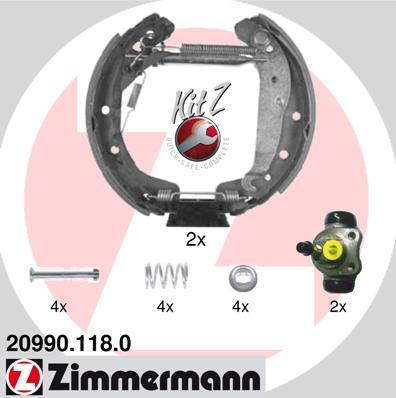 Zimmermann 20990.118.0 - Bremžu loku komplekts www.autospares.lv