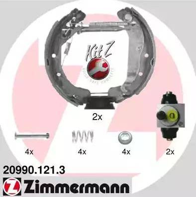 Zimmermann 20990.121.3 - Bremžu loku komplekts www.autospares.lv