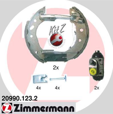 Zimmermann 20990.123.2 - Bremžu loku komplekts www.autospares.lv