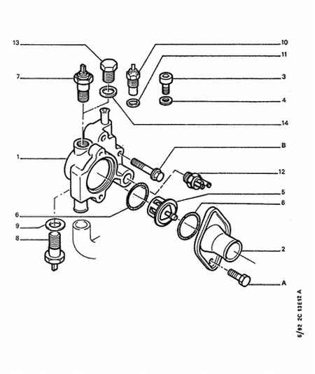 HUCO 1340 30 - ENGINE WATER THERMOSTAT GASKET www.autospares.lv